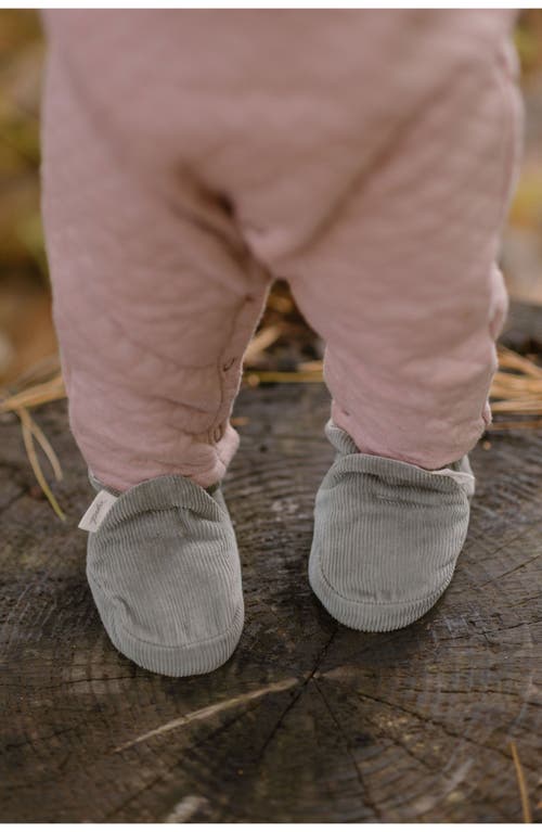 Pehr Organic Cotton Corduroy Bootie In Sage