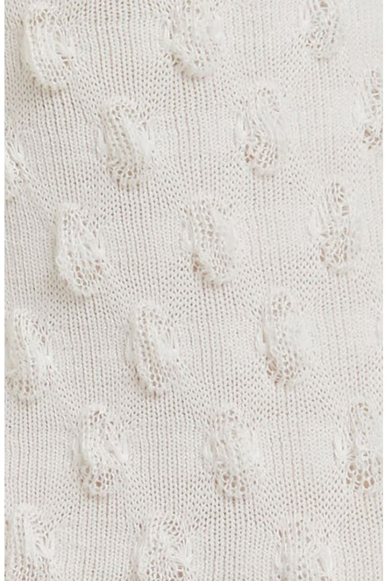 Dot Texture Crew Socks, Alternate, color, WHITE