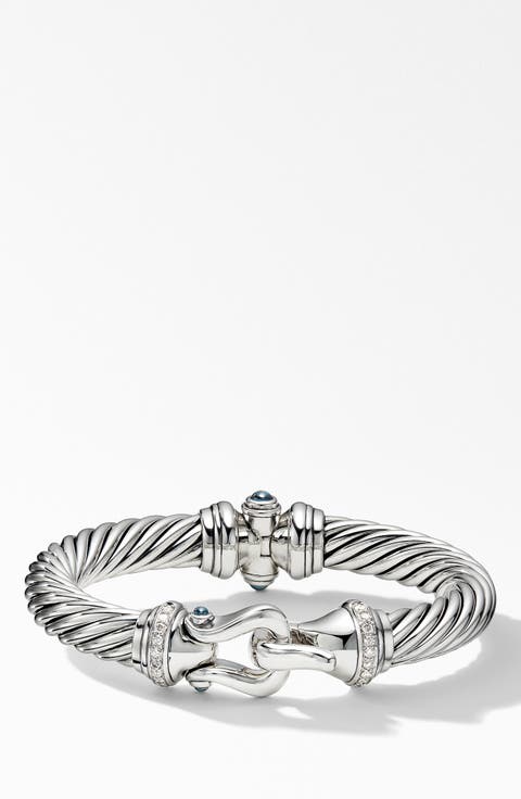 Cable Buckle Bracelet with Diamonds