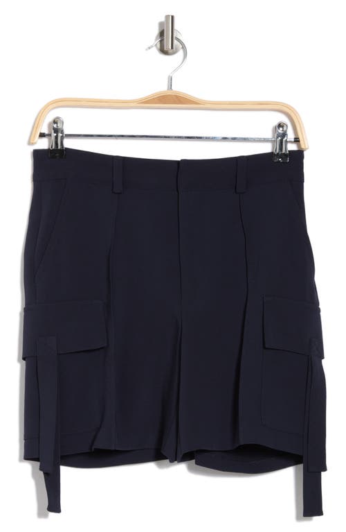 Cinq À Sept Cinq A Sept Odilia Crepe Shorts In Navy