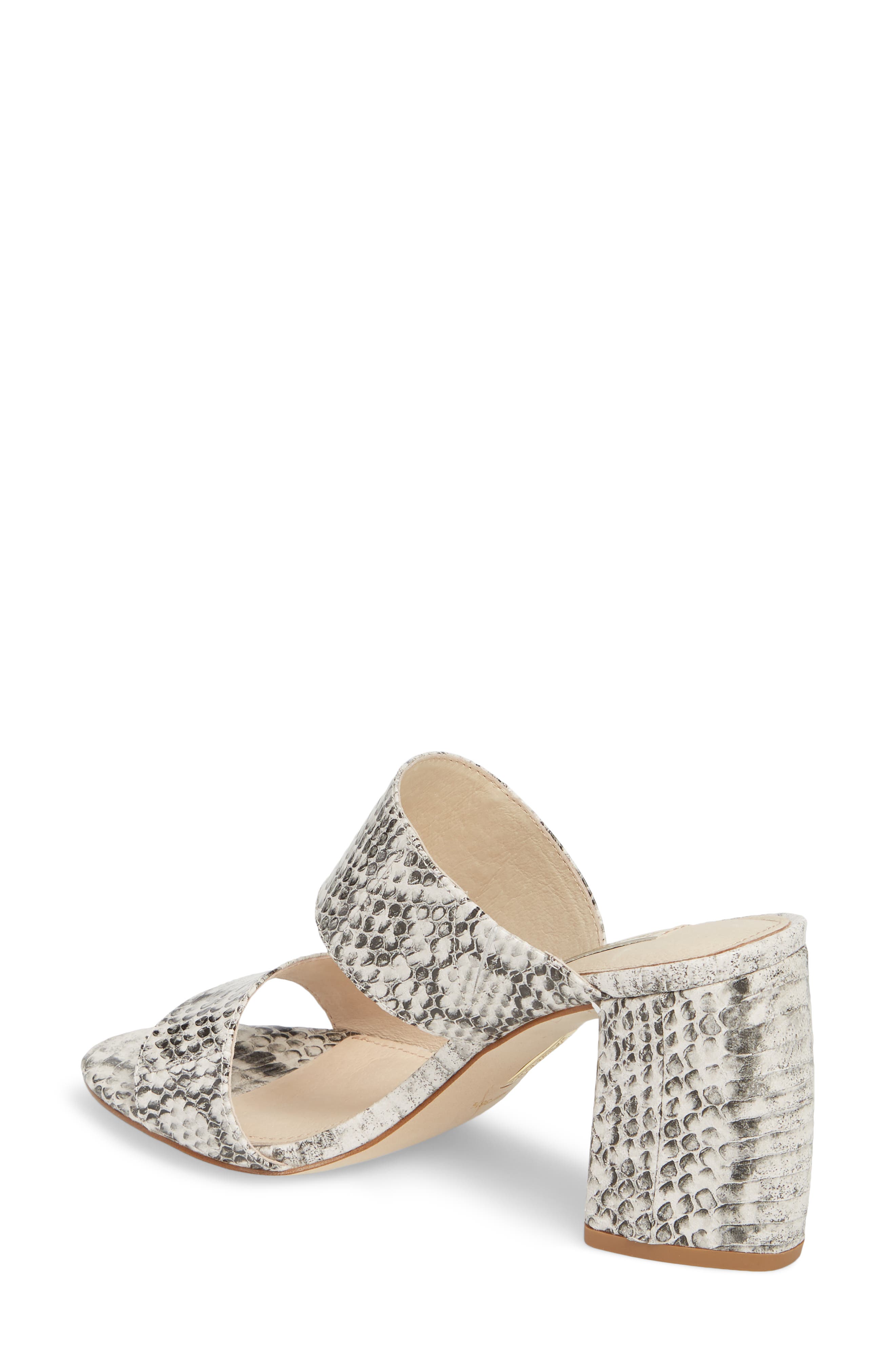 Kapa Sandal, Alternate, color, BLACK/ WHITE PRINT LEATHER