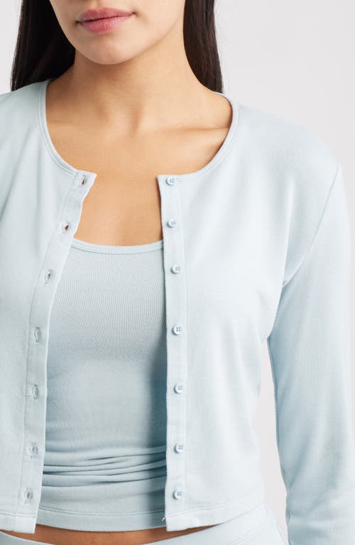 Artless Forever Eloise Crop Cardigan In Blue