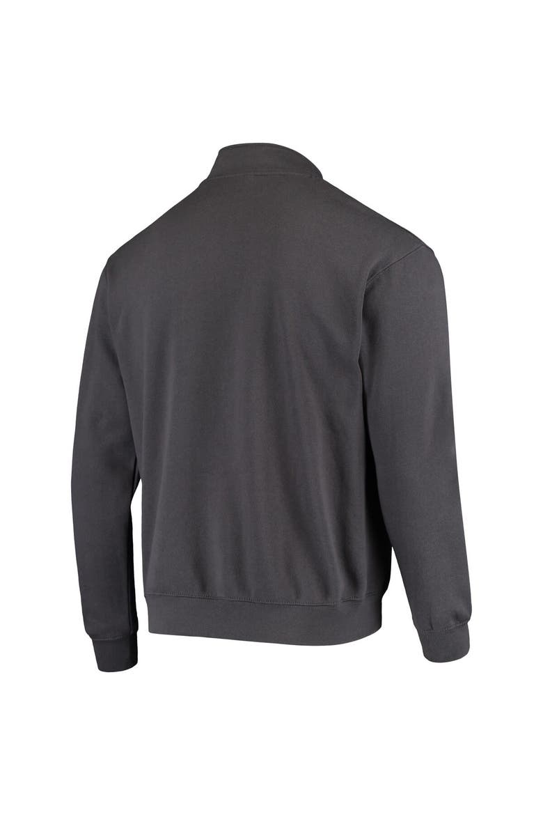 Men's Colosseum Charcoal Gonzaga Bulldogs Tortugas Logo Quarter-Zip Jacket, Alternate, color, Charcoal
