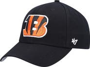 '47 Men's '47 Black Cincinnati Bengals Logo MVP Adjustable Hat