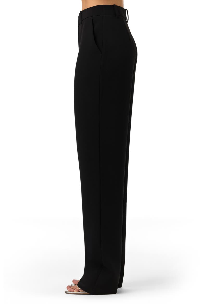 High Waist Suiting Pants, Alternate, color, BLACK