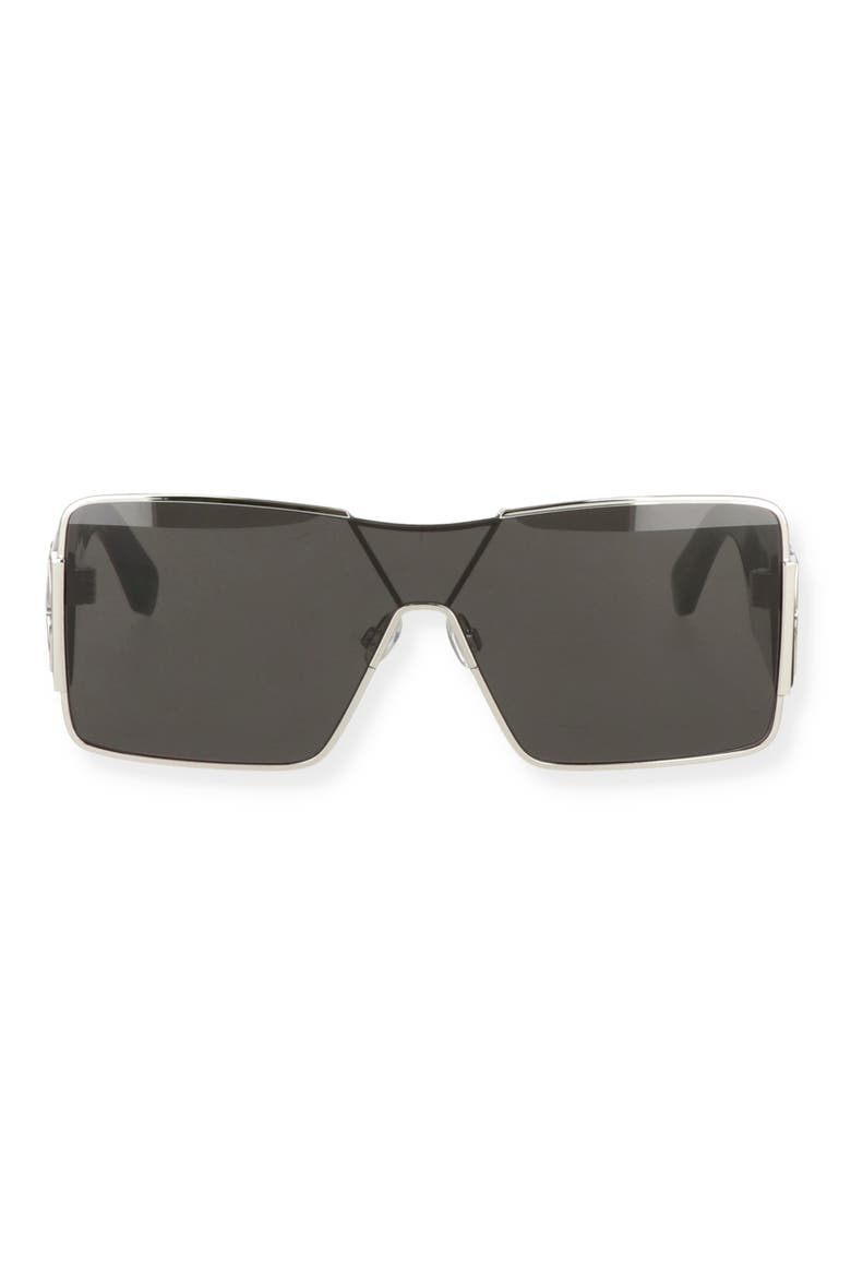 Square Sunglasses, Alternate, color, SILVER DARK GREY