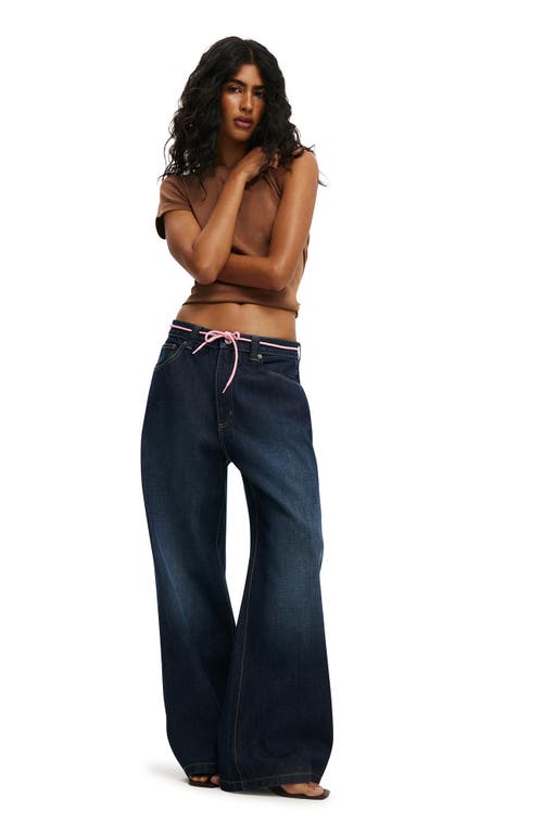 Cotton On Low Super Baggy Jean In Blue