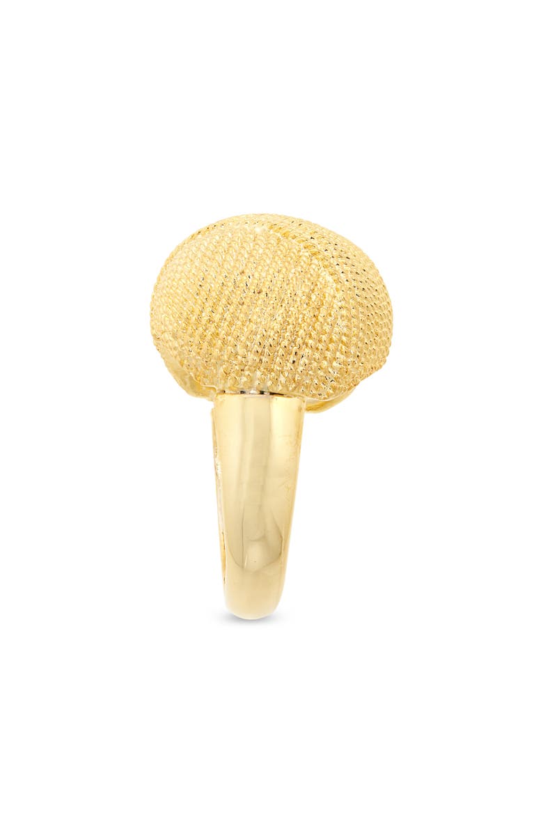 Kenneth Jay Lane Textured Knot Adjustable Cocktail Ring, Alternate, color, Gold