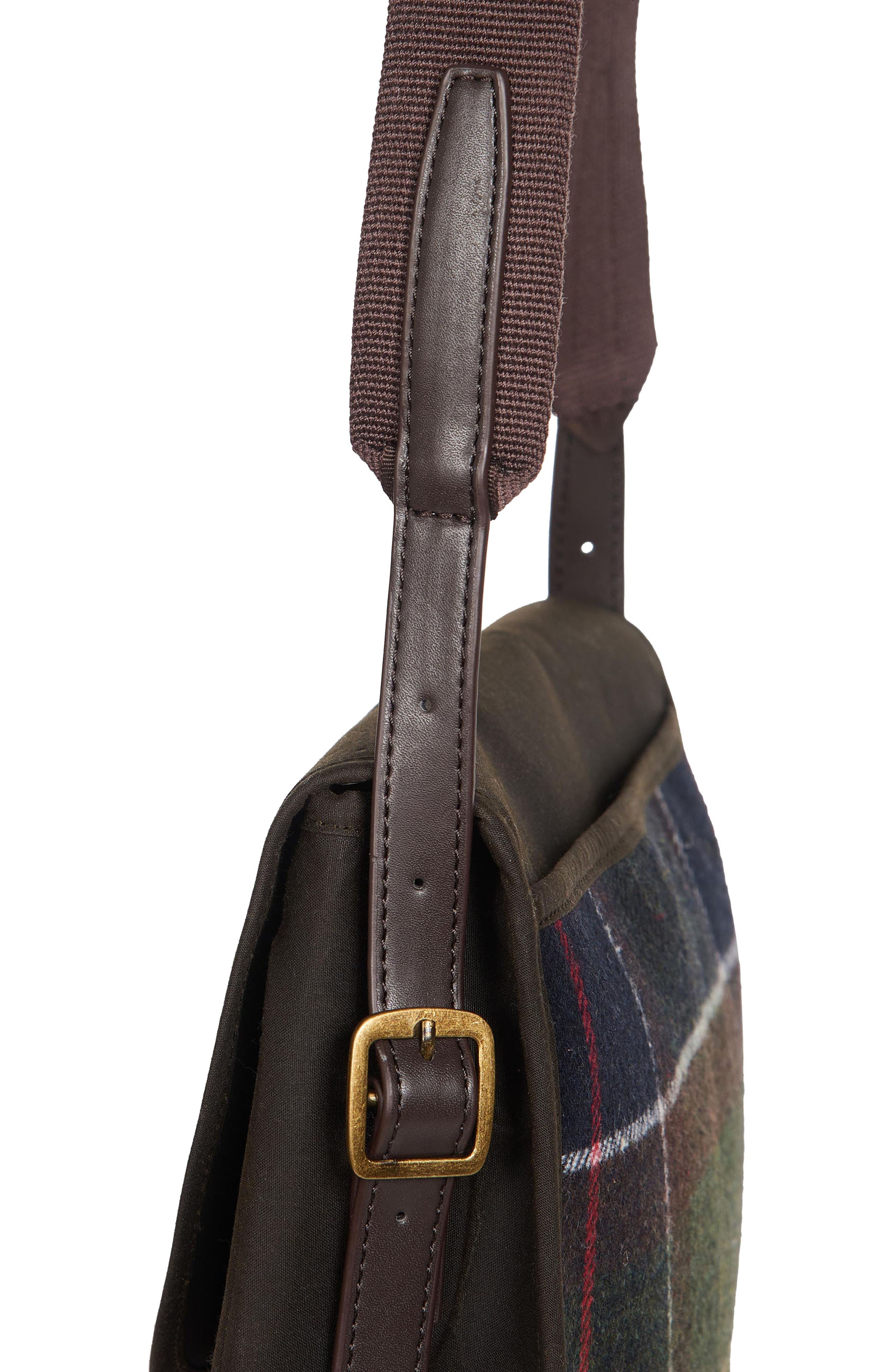 Barbour Whitley Tartan Plaid Wool Blend Crossbody Bag, Alternate, color, 