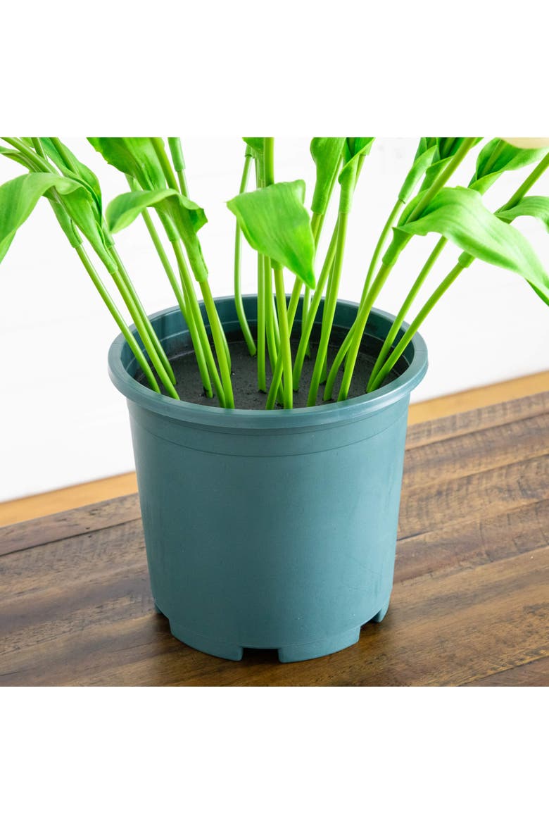 2-ft UV Resistant Artificial Tulip Plant, Alternate, color, Green