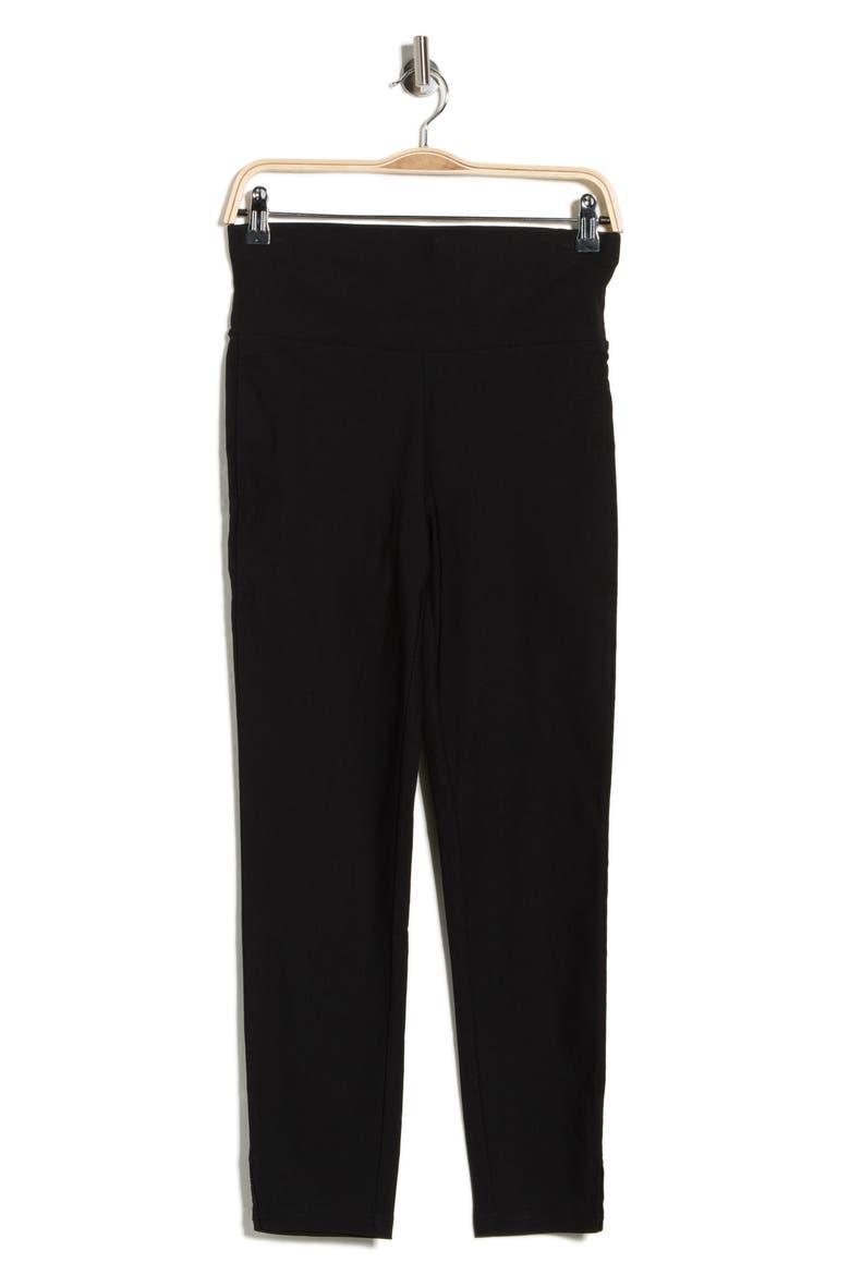 High Waist Capri Crop Leggings, Alternate, color, BLACK
