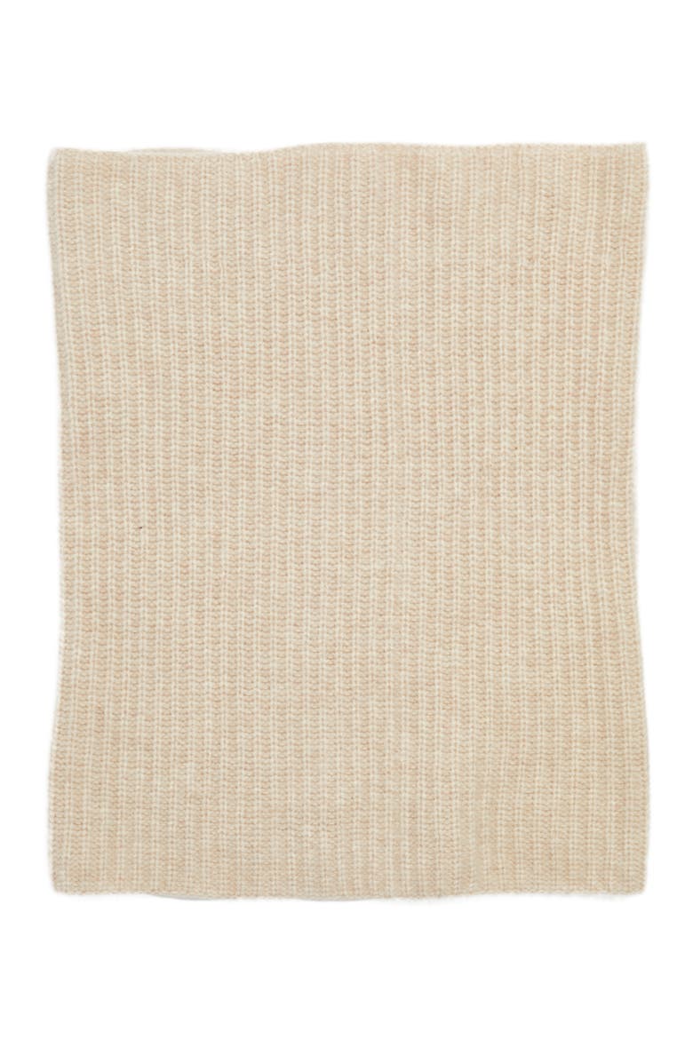 Cashmere Snood, Alternate, color, BEIGE OATMEAL HEATHER