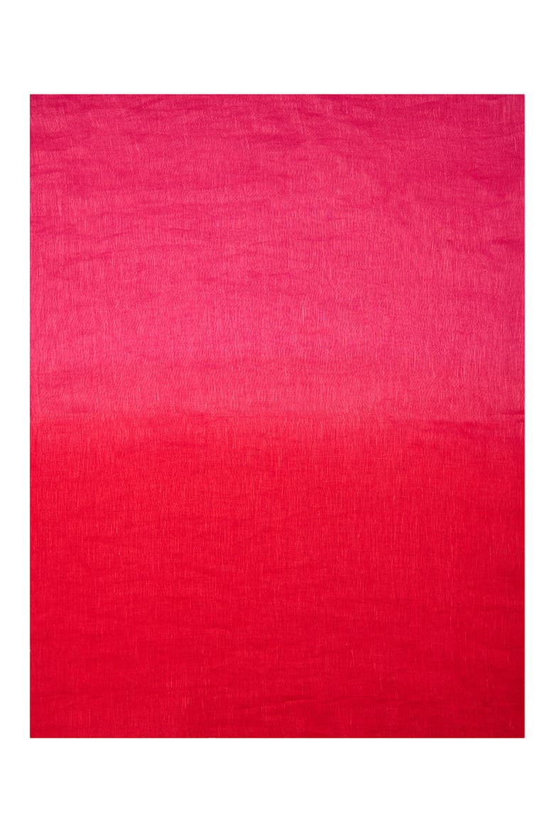 Two-Tone Linen Scarf, Alternate, color, PINK