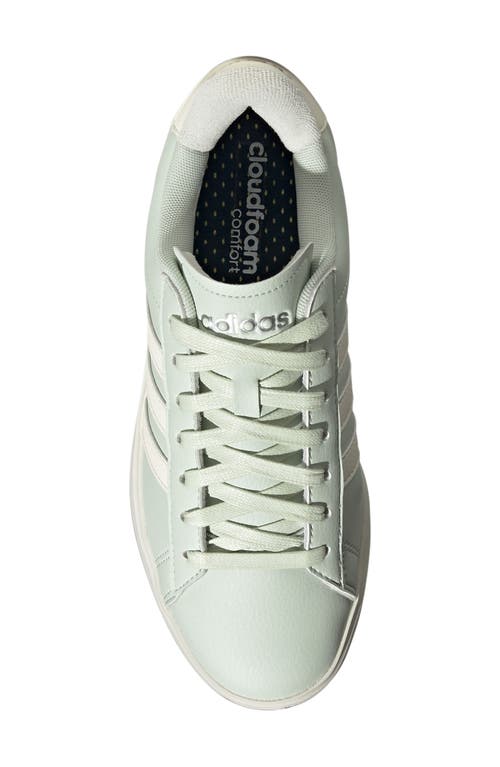 Adidas Originals Adidas Grand Court 2.0 Sneaker In Green/off White/silver Met.