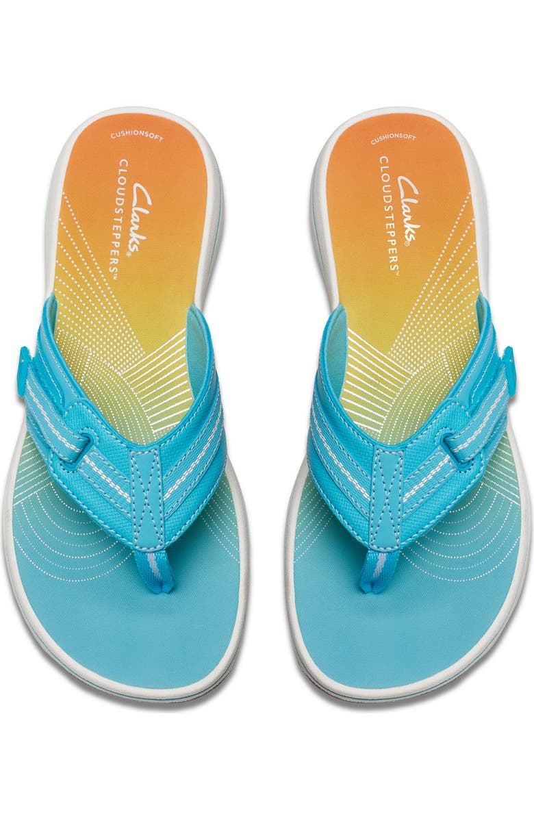 Clarks<sup>®</sup> Brinkley Jazz Flip Flop, Alternate, color, Turquoise Ombre