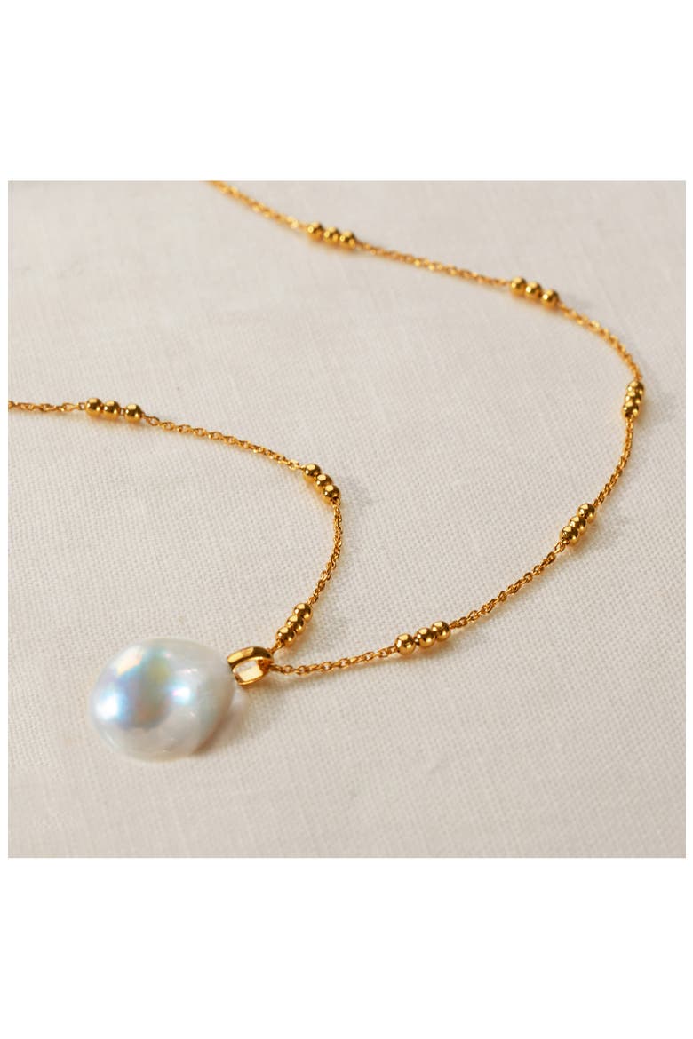 Triple Beaded Chain Necklace, Alternate, color, YELLOW GOLD