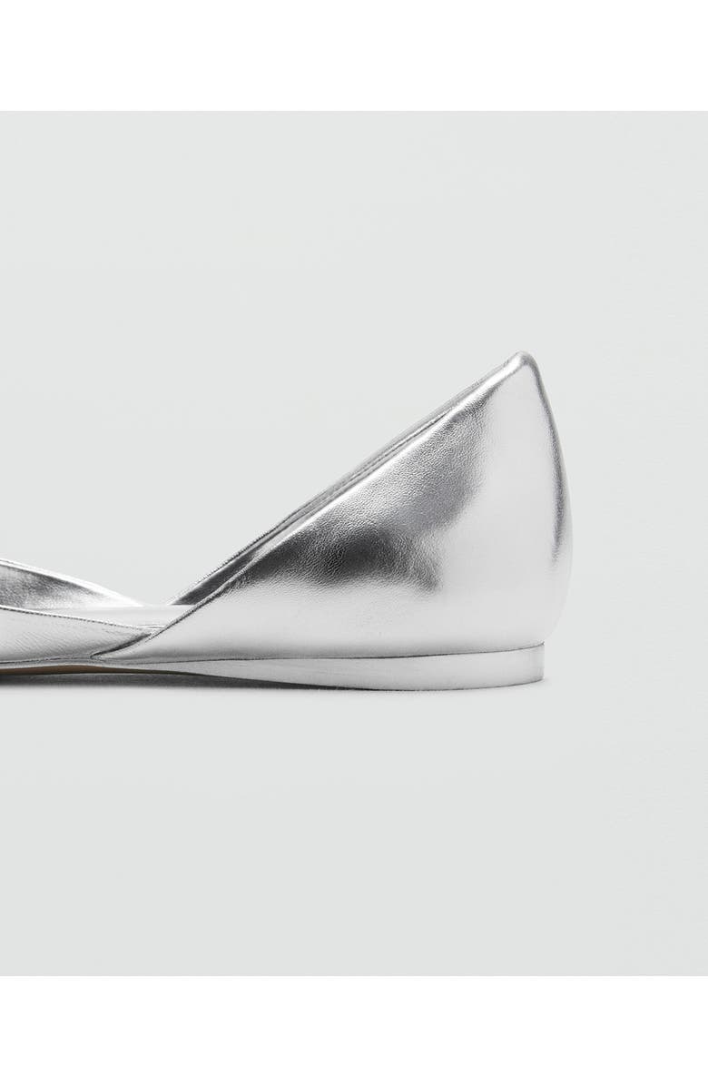 MANGO Metallic Sandal, Alternate, color, Silver