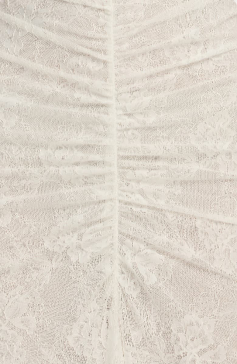 Significant Other Nida Long Sleeve Stretch Lace Gown, Alternate, color, Ivory