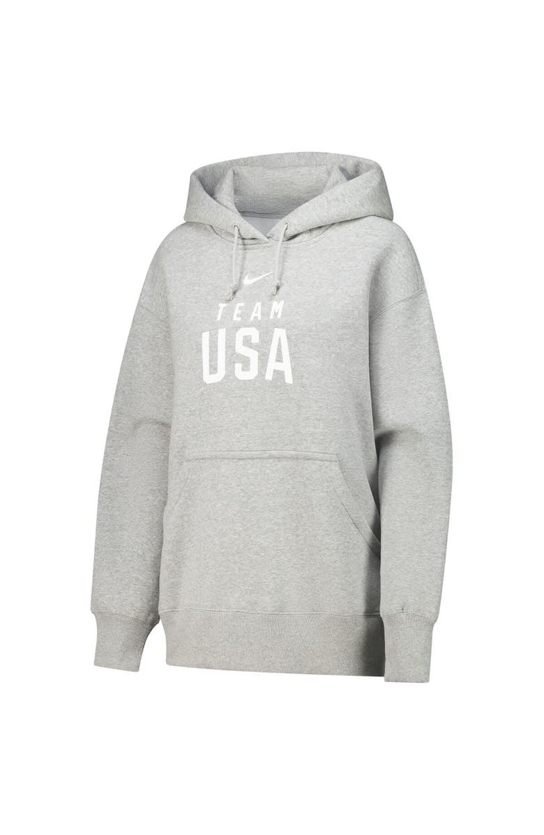 Nike Women's Nike Gray Team USA Phoenix Fleece Pullover Hoodie, Alternate, color, Gray