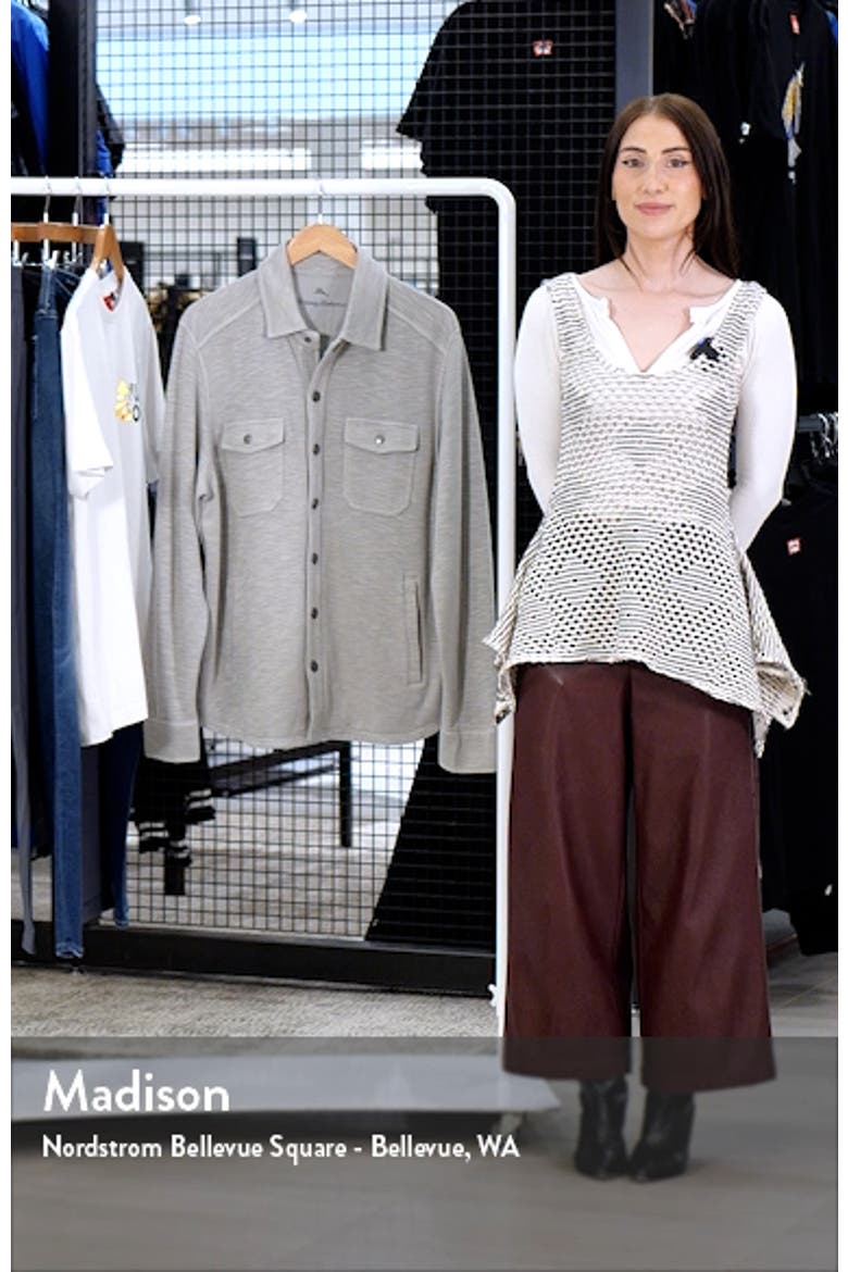 Trinidad Cotton Blend Mesh Snap-Up Shirt video