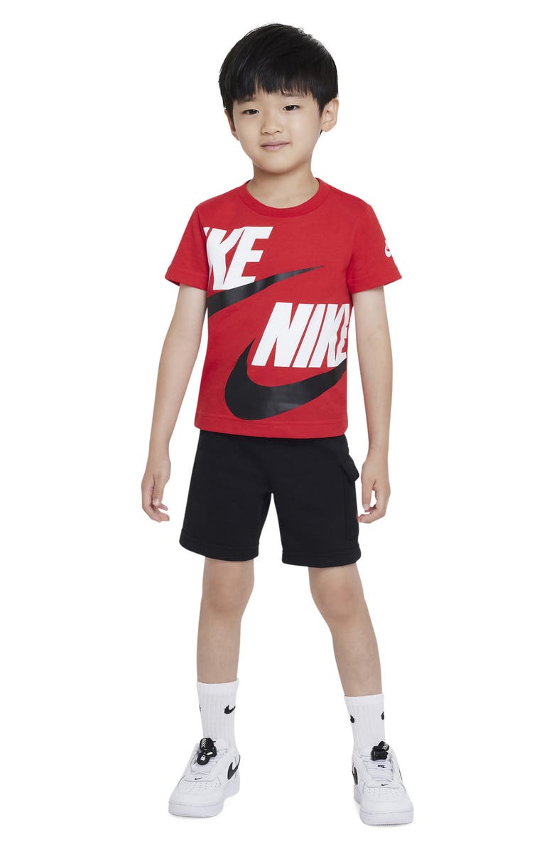 Nike Kids' T-Shirt & Cargo Shorts Set, Alternate, color, Black