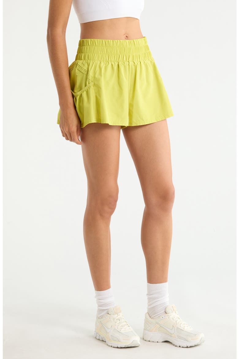 FP Movement Get Your Flirt On Shorts, Alternate, color, HONEYDEW