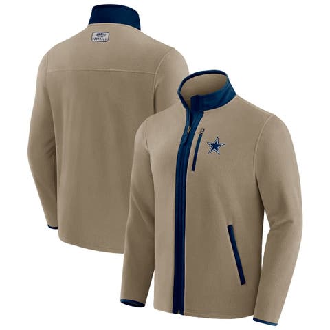 Men
s NFL x Darius Rucker Collection by Fanatics  Tan Dallas Cowboys Heavyweight Polar Fleece Full-Zip Jacket