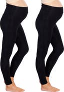Angel Maternity 2-Pack Maternity Leggings