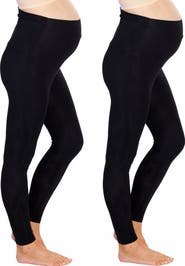 Angel Maternity 2-Pack Maternity Leggings