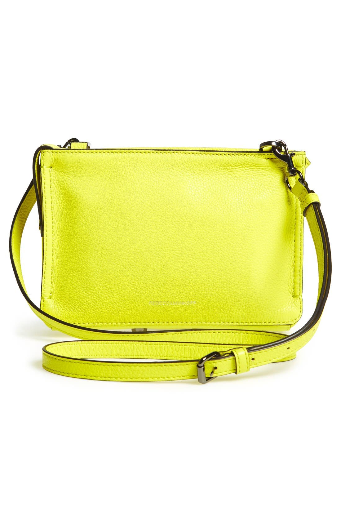 'Regan' Crossbody Bag, Alternate, color, LIMEADE/ GUNMETAL HRDWR