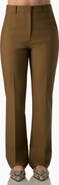 IVONNE Structured High-Rise Straight-Cut Dress Pants