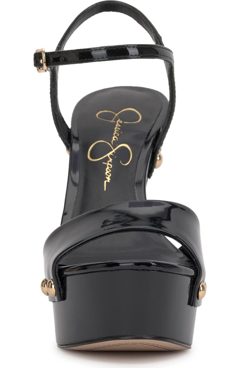 Jessica Simpson Calenta Ankle Strap Platform Sandal, Alternate, color, Black