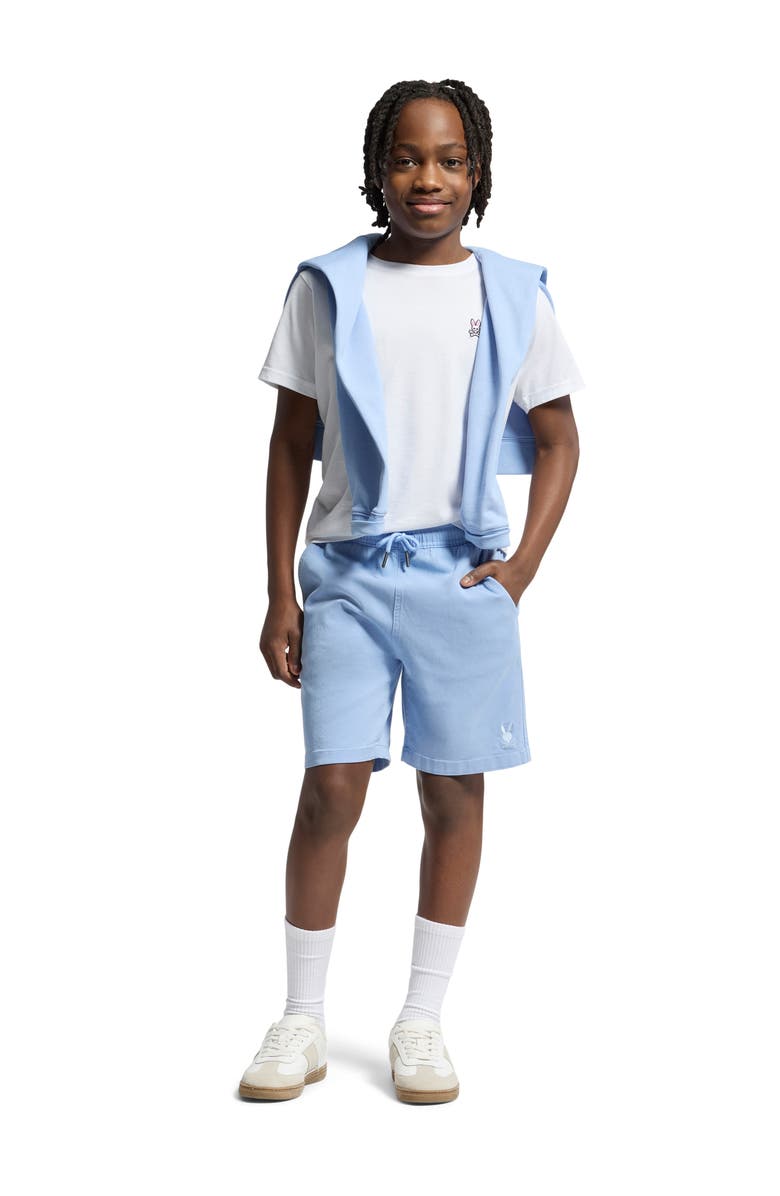 Psycho Bunny Kids' Willis Stretch Shorts, Alternate, color, Serenity