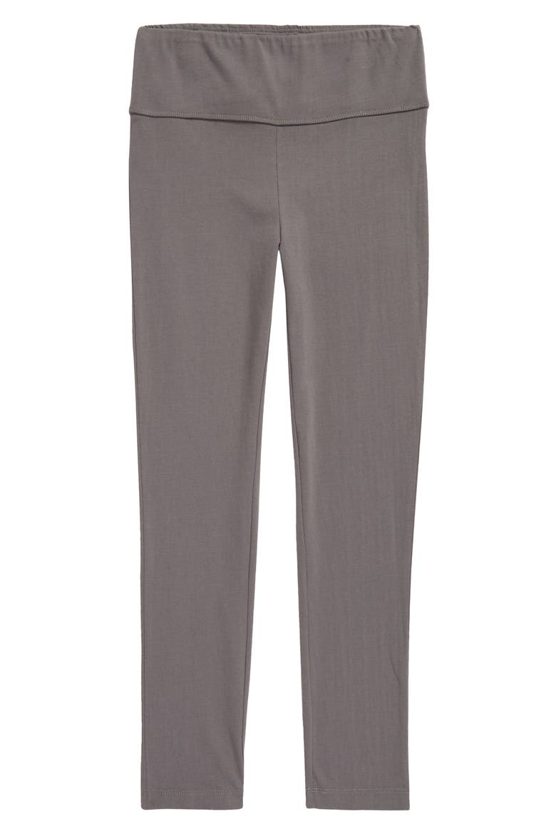 Kids' High Waist Leggings, Main, color, GREY CASTLEROCK