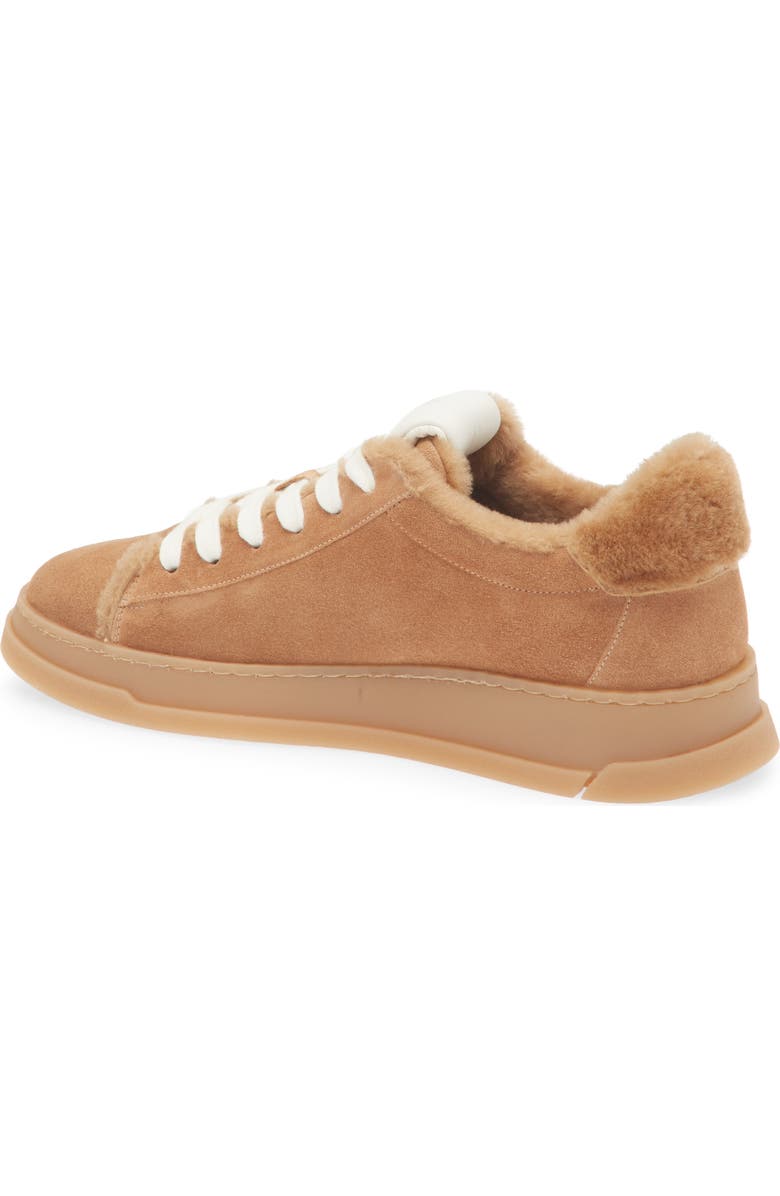 Stuart Weitzman Ellis Genuine Shearling Lined Sneaker, Alternate, color, New Camel