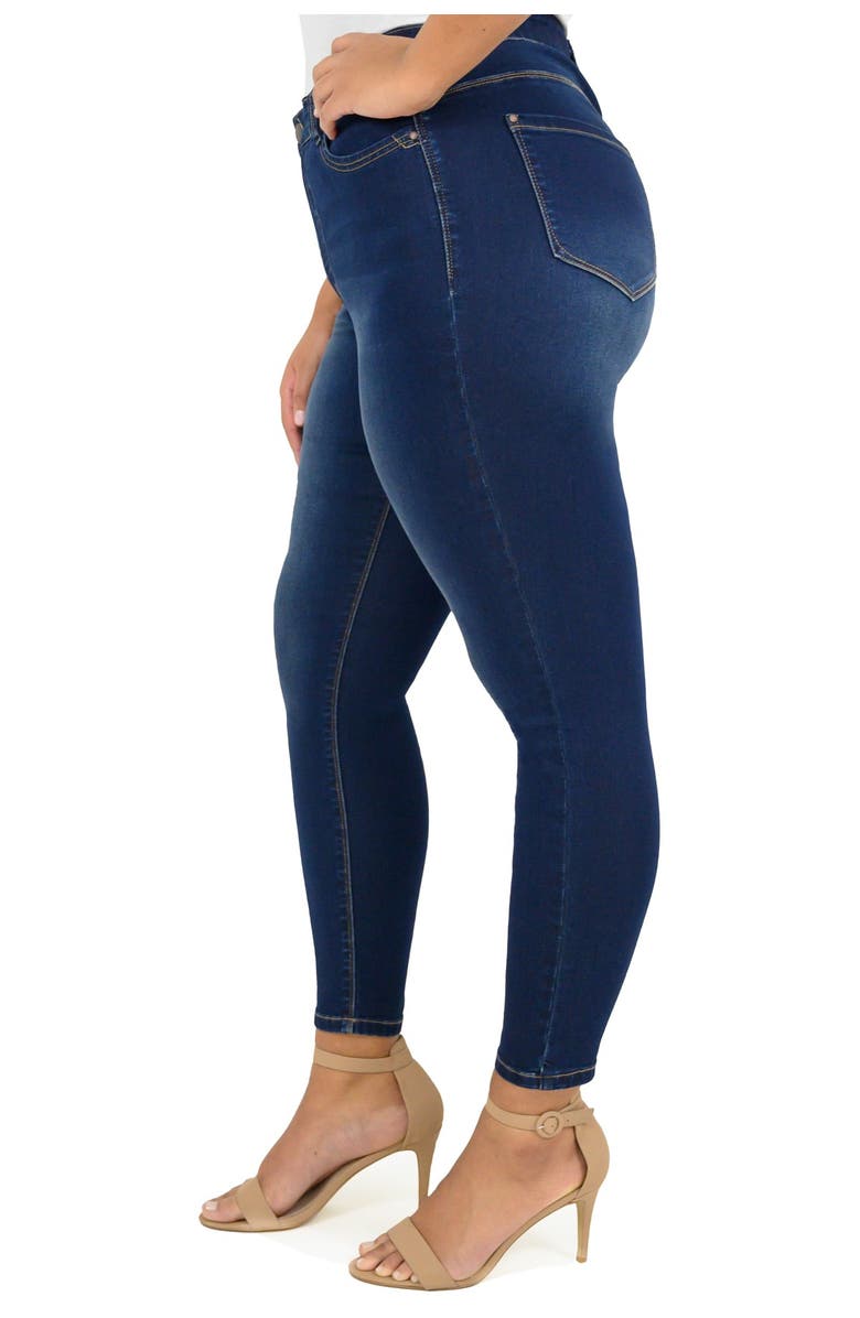 CURVE APPEAL Comfort Waist Skinny Leg Jeans, Alternate, color, 