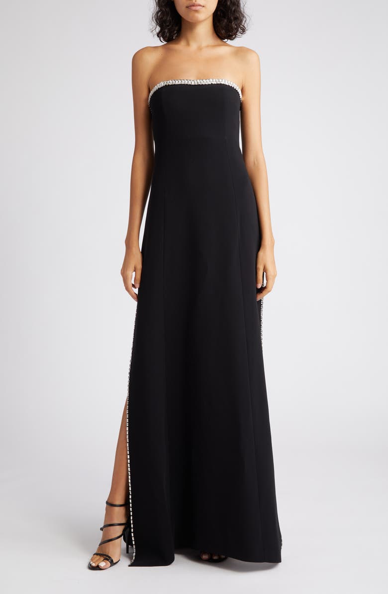 Cinq à Sept Collins Embellished Strapless Gown, Main, color, 