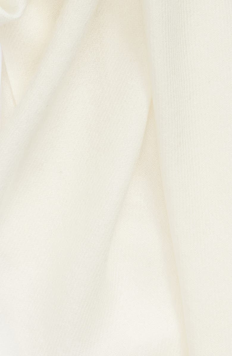 Nordstrom Tissue Weight Wool & Cashmere Scarf, Alternate, color, Ivory Winter