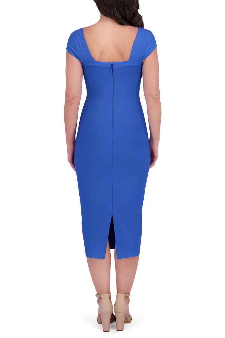 Body-Con Bandage Midi Dress, Alternate, color, CERULEAN BLUE