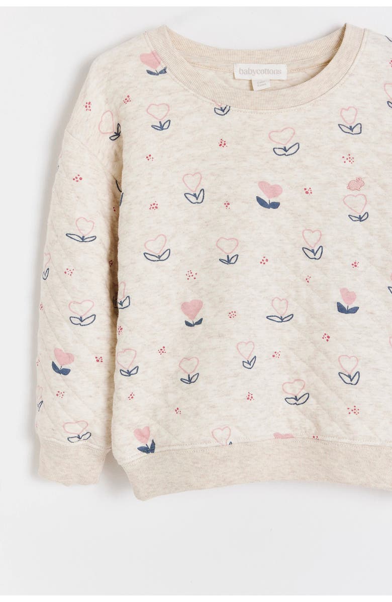 Babycottons Pat Printed Hearts Sweatshirt for Infant, Alternate, color, Pink