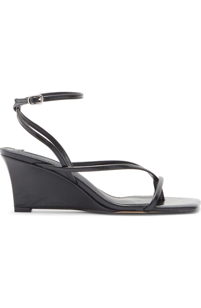 Steve Madden Pozy Wedge Sandal, Alternate, color, Black