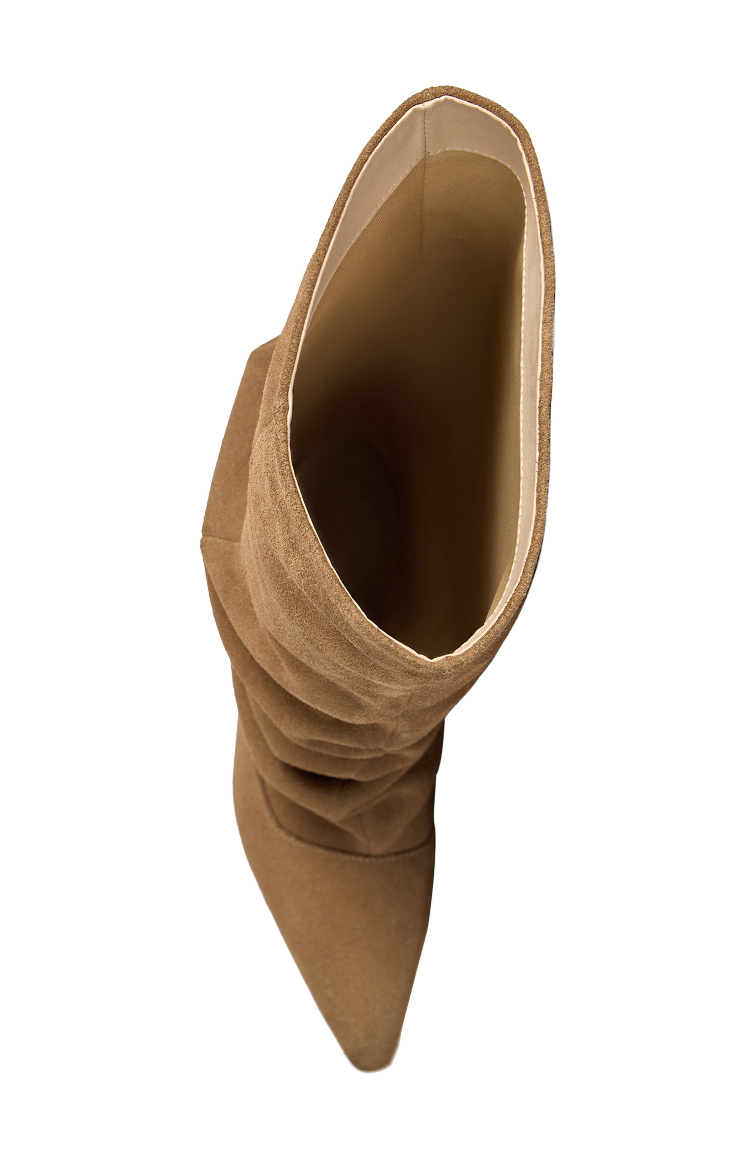 Francoise Knee High Slouch Leather Boot, Alternate, color, CAMEL