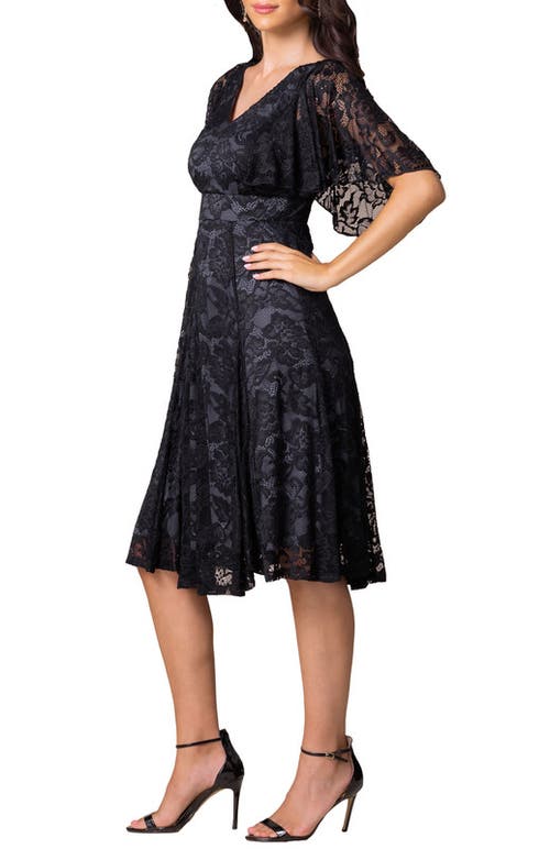 Kiyonna Camille Lace Cocktail Dress In Multi