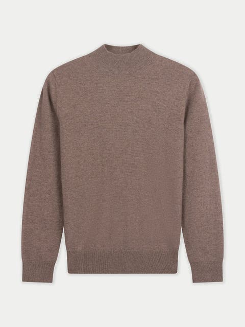 Timeless Cashmere Mock Neck Sweater