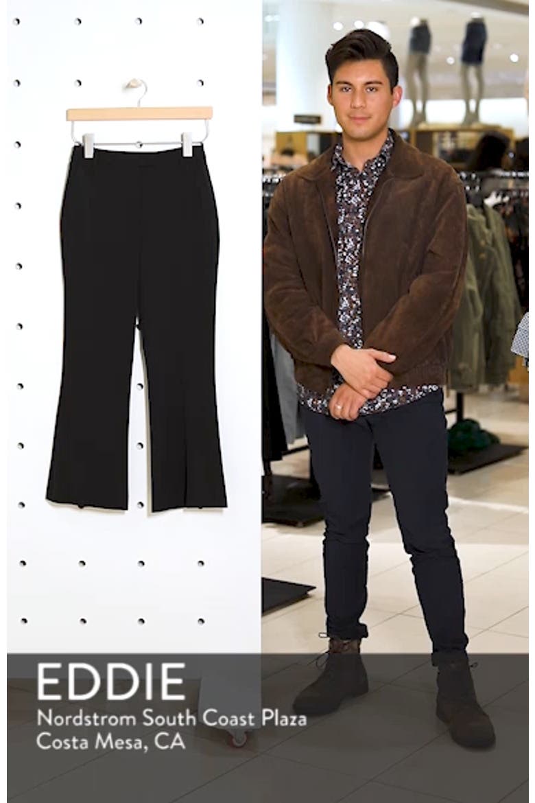 Slim Kick Flare Trousers video