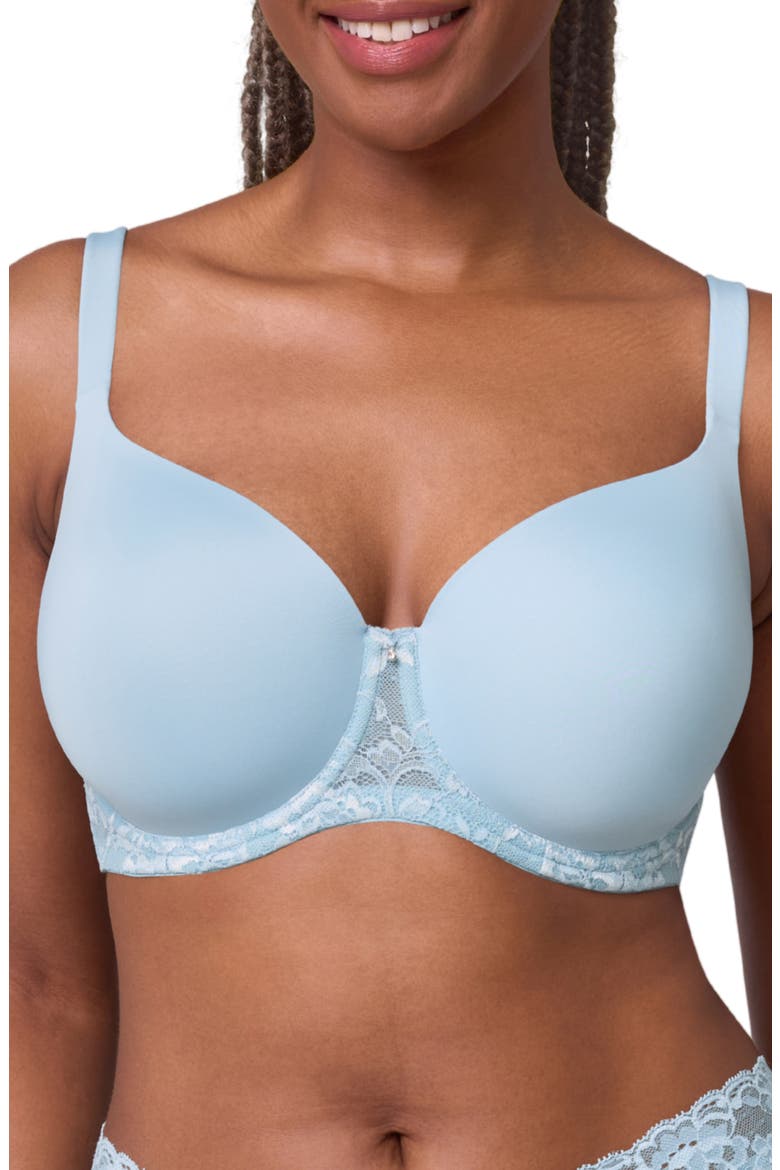 Pure Plus Underwire T-Shirt Bra, Main, color, DEWDROP/CHANTILLY