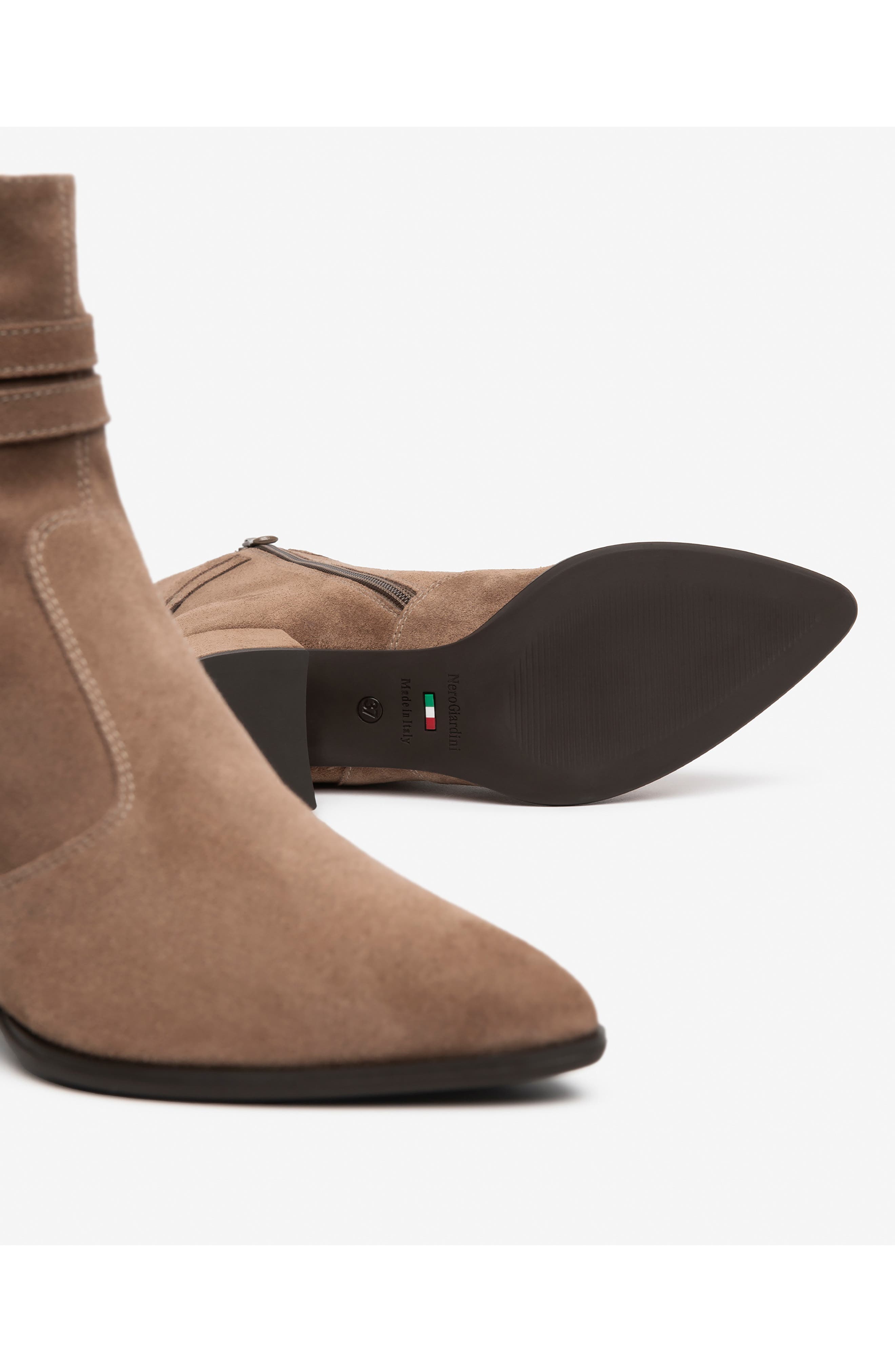 Block Heel Bootie, Alternate, color, MOCHA