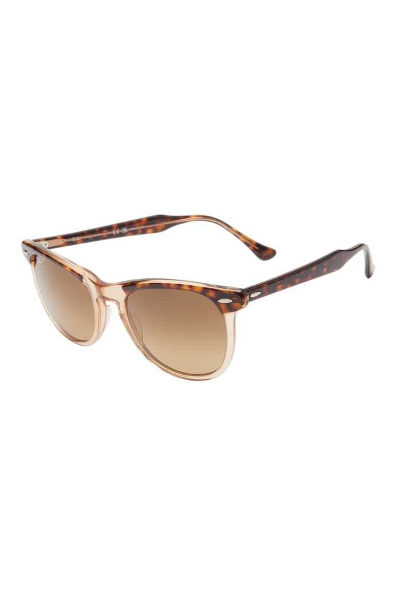 56mm Gradient Polarized Square Sunglasses, Alternate, color, BROWN GRADIENT