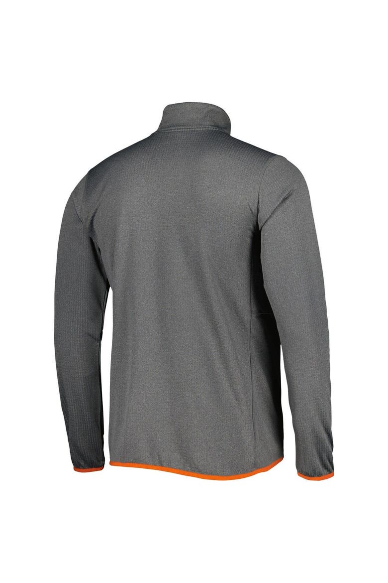 Men's Columbia Gray Clemson Tigers Park View Omni-Wick Half-Zip Top, Alternate, color, Gray