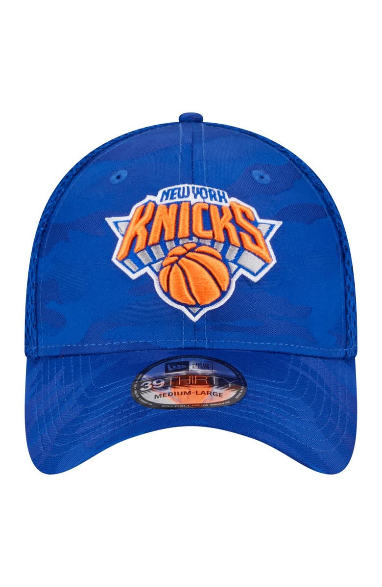 New Era Men's New Era  Blue New York Knicks Subtle Camo 39THIRTY Flex Hat, Alternate, color, 